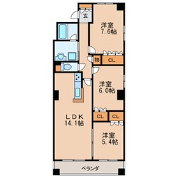 パークアクシス白壁の物件間取画像